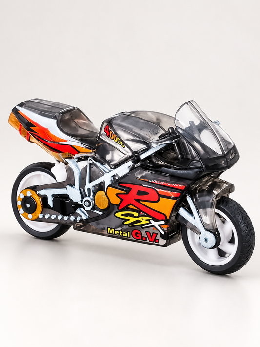 Miniature Sports Bike Keychain With Sparks – Stylish Motorcycle Pendant for Bike Lovers